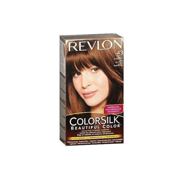 Revlon Colorsilk bez amoniaku 43 středně zlatohnědá 
