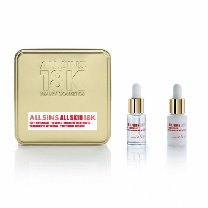 All Sins 18k All Skin Efg Zuurstof 15 Dagen Intensieve Behandeling Box 2 Producten