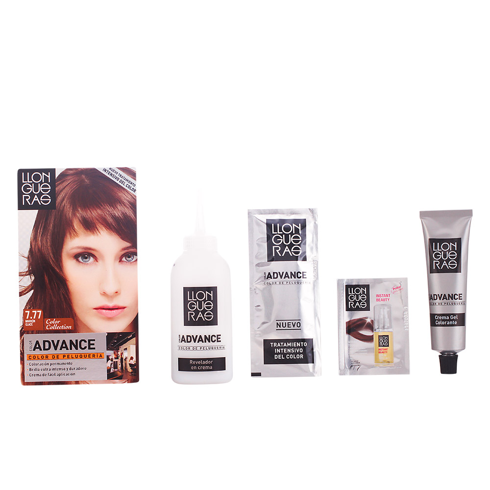 Barva na vlasy Llongueras Color Advance 7,77 ledově hnědá