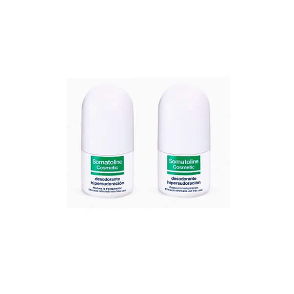 Somatoline Cosmetic Pack Hyper Perspiration Deodoranty Roll On 2x40ml