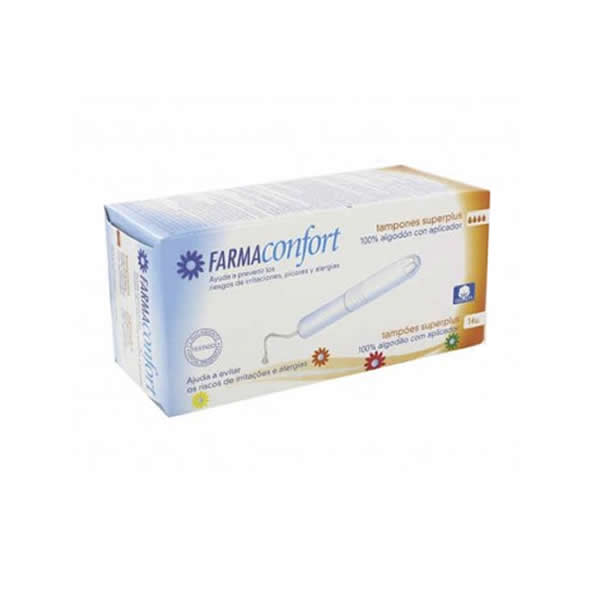 FarmaConfort Bavlněné tampony s aplikátorem Superplus Velikost 14 jednotek