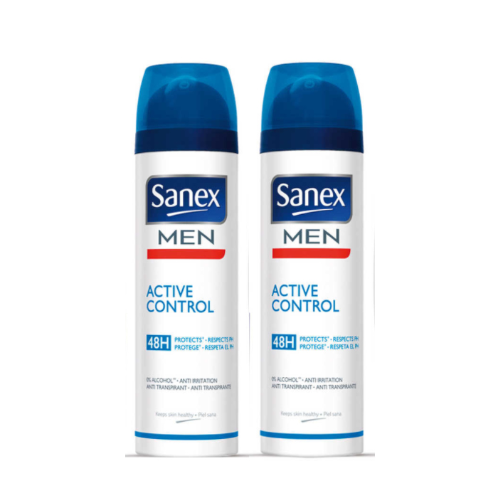 Sanex Men Active Control 48-urni deodorant v spreju 2x100 ml