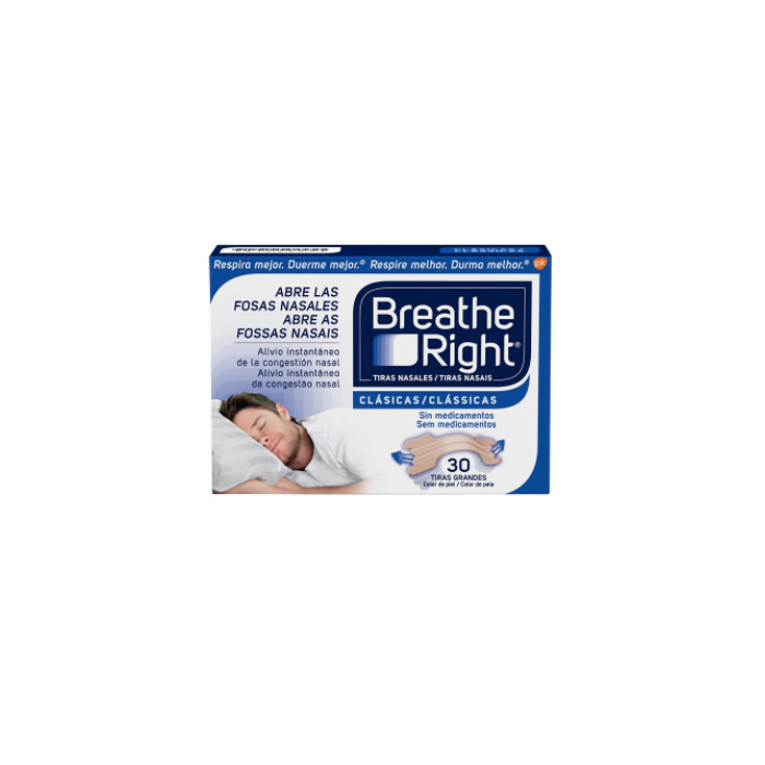 Strisce nasali Breathe Right di grandi dimensioni 30 unità 