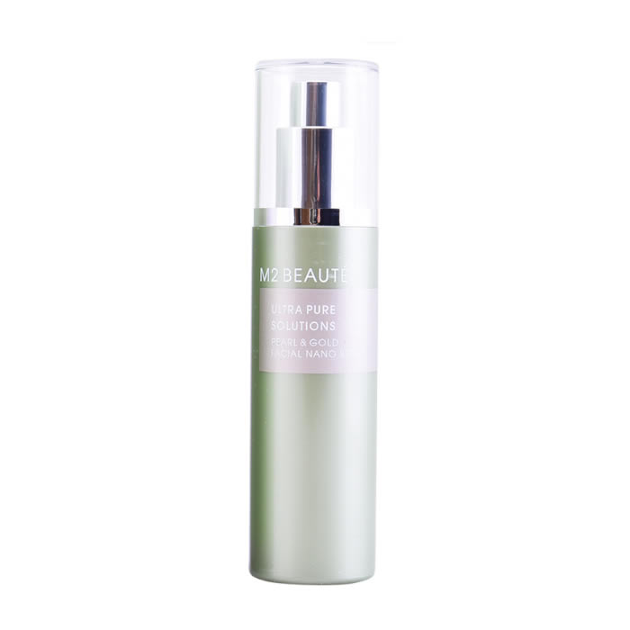 M2 Beauté Ultra Pure Solutions Pearl & Gold nano sprej na obličej 75 ml