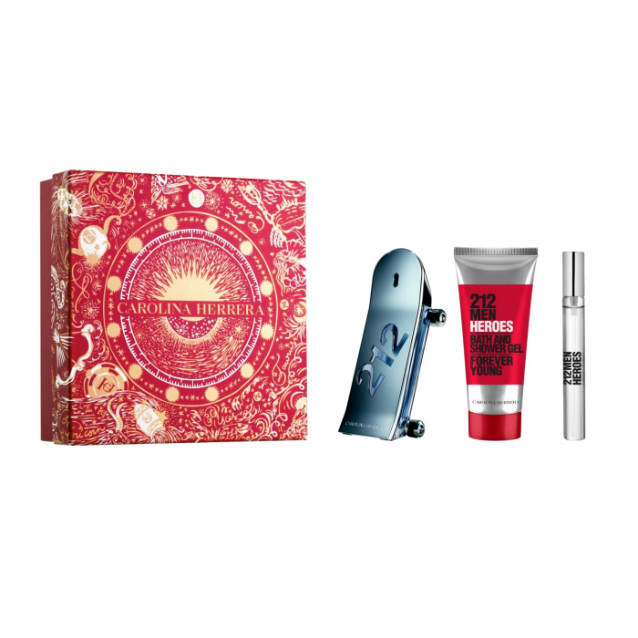 Carolina Herrera 212 Heroes Eau De Toilette Spray 90ml Box 3 Produktai