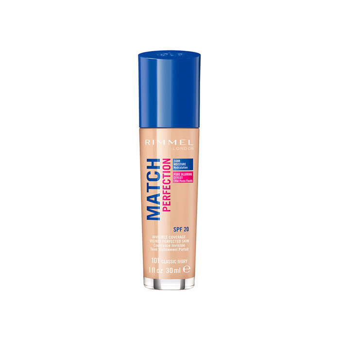 Rimmel London Match Perfection Base de Maquillaje Spf20 101 Marfil Clásico 30ml