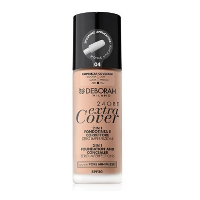 Deborah Milano 24 Ore Extra Cover 2 in 1 Spf20 04 30ml
