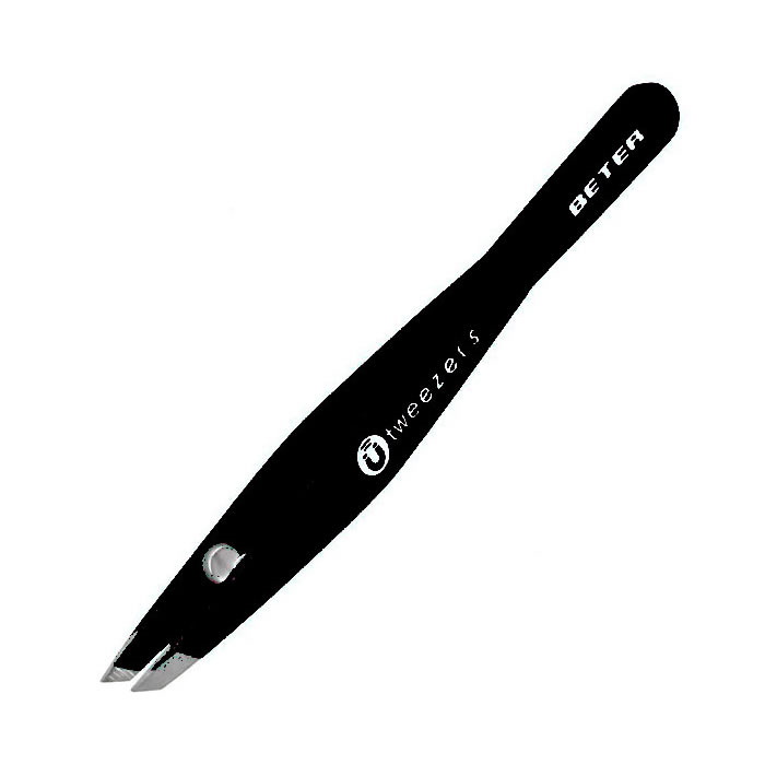 Beter Pincet Magnetic Slanted Tip Sort