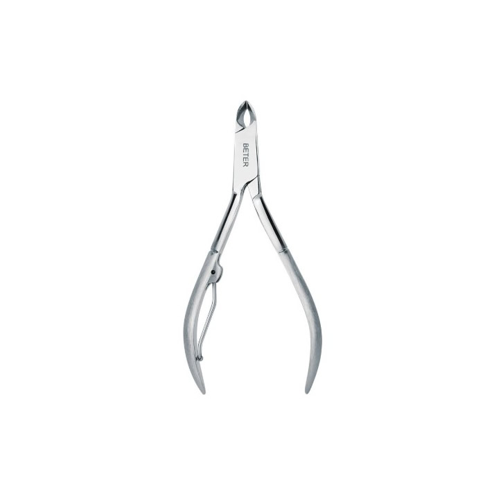 Pinza per manicure con linguetta e scanalatura in acciaio inossidabile Beter