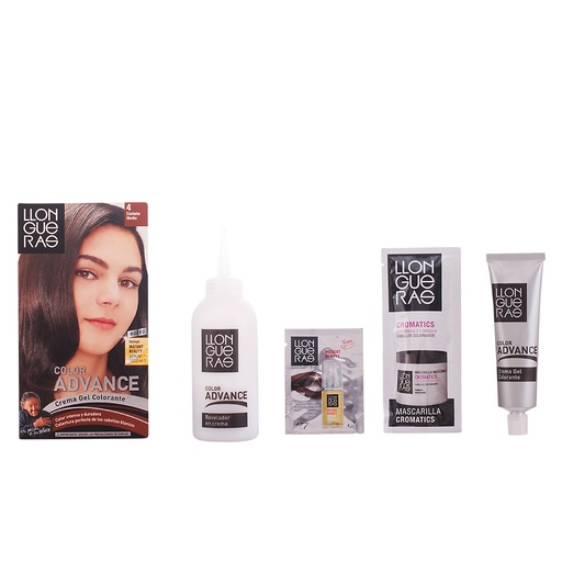 [69571] Llongueras Color Advance plaukų spalva 4 Vidutinio ruda