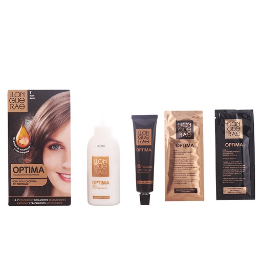[69592] Llongueras Optima Permanente Haarfarbe ohne Ammoniak 7 Mittelblond