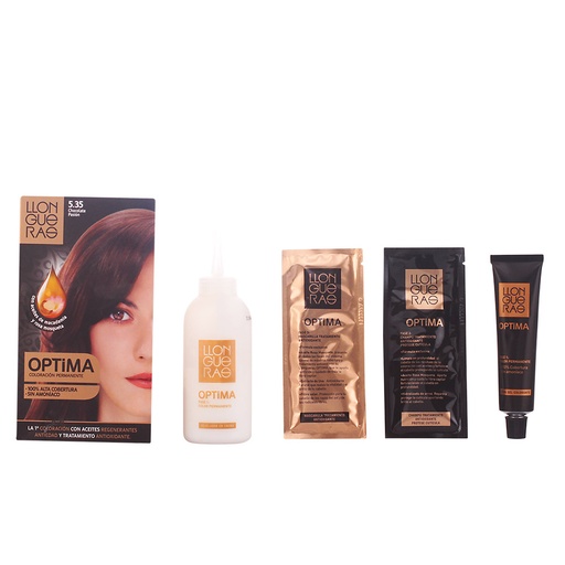[70114] Llongueras Optima Tinta Permanente per Capelli Senza Ammoniaca 5.35 Passion Chocolate