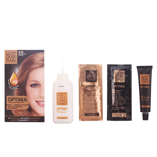 [70122] Llongueras Optima Трайна боя за коса без амоняк 8.32 Natural Golden Blonde
