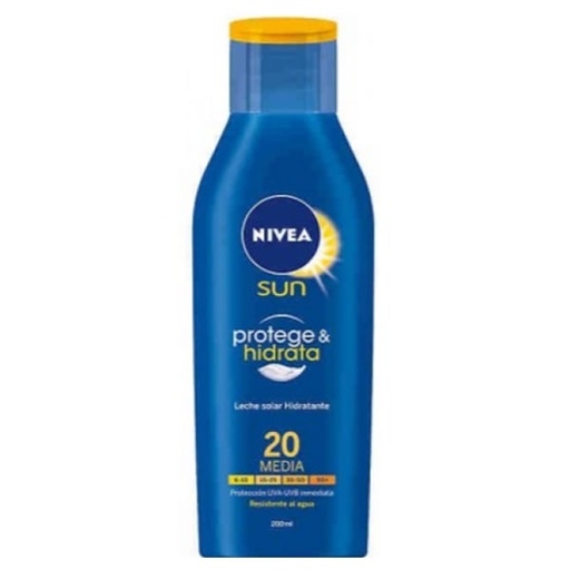 [73772] Nivea Leche Protectora E Hidratante Solar Spf20 200ml