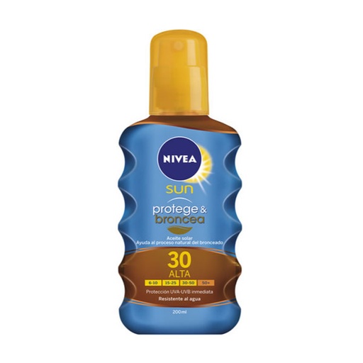 [74450] Nivea Sun Protect and Bronze Dry Oil Spf30 200ml