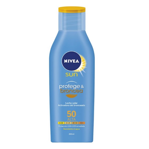 [74451] Nivea Leche Protectora Solar Protege Y Broncea Spf50 200ml