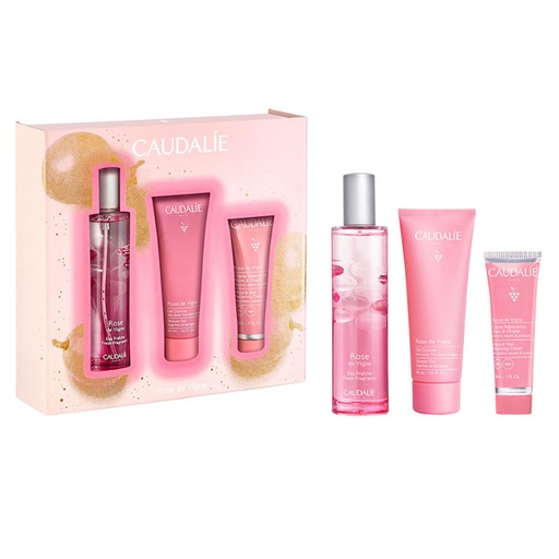 [373951] Osvěžující vodní sprej Caudalie Rose De Vigne 50 ml 3dílná sada