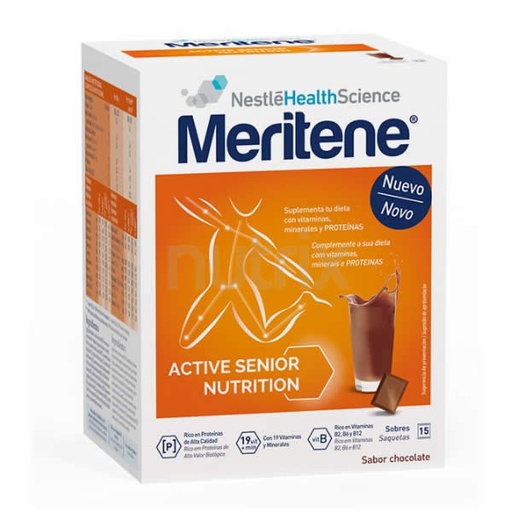 [82495] Meritene Batidos Sabor Chocolate 15 Sobres