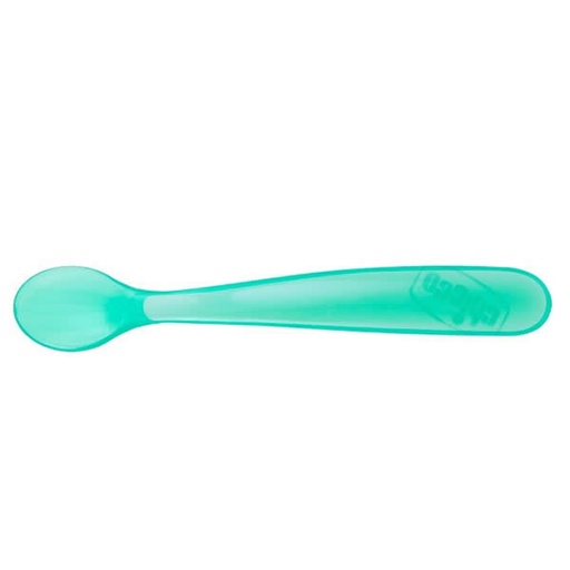 [83445] Chicco Duplo Soft Blue silikonová lžíce 6m+ 2 jednotky