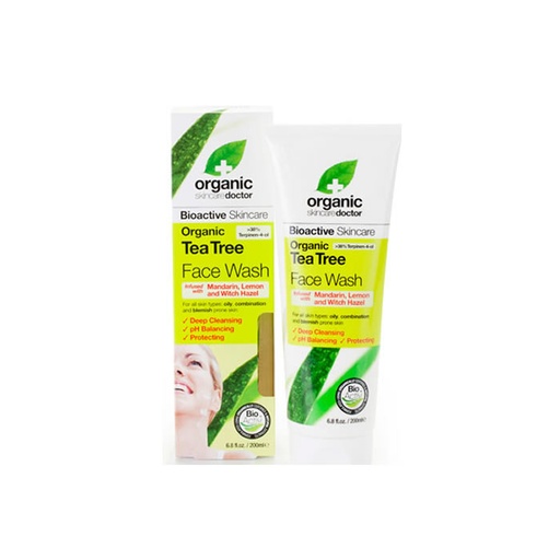 [99301] Dr Organic Tea Tree Facial Cleanser 200 ml