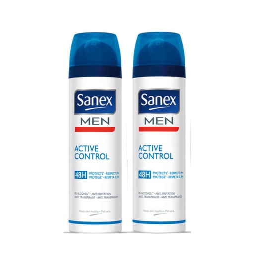 [102253] Sanex Men Active Control 48h deodorant ve spreji 2x100ml