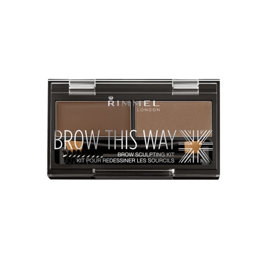 [103031] Komplet za oblikovanje obrvi Rimmel Brow This Way 002 srednje rjava