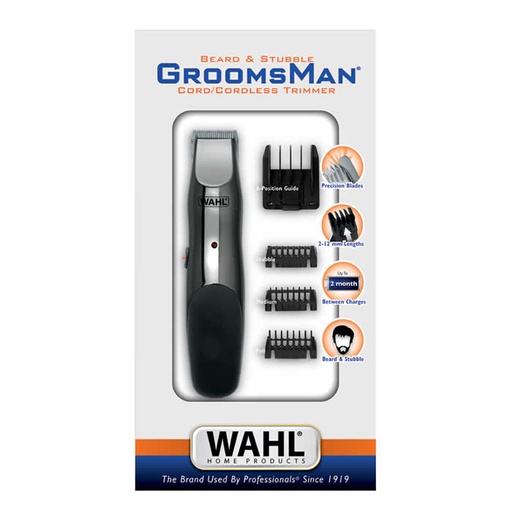 [128172] Wahl Groomsman Zastřihovač vousů a strniště Kabel/Akumulátorový zastřihovač