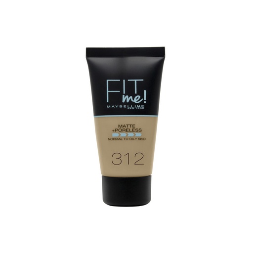 [163062] Maybelline Fit Me Matte + фон дьо тен без пори 312 Golden 30 мл