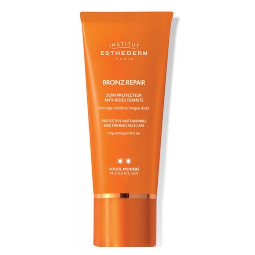 [180436] Institut Esthederm Bronz Repair nuo raukšlių stangrinantis apsauginis kremas Mild Sun Moderate Sun 50 ml