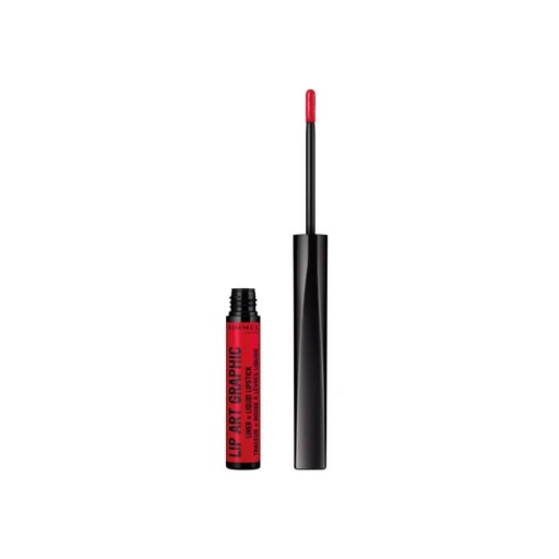 [189858] Rimmel London Lip Art Graphic Liner&Liquid Lipstick 610 Hot Spot