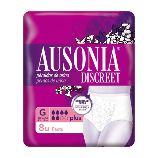 [190342] Ausonia Discreet G Plus Pants 8 jednotek