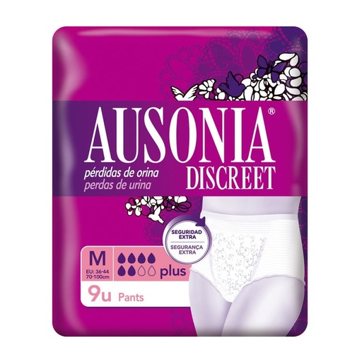 [190344] Ausonia Discreet M Plus Pants 9 jednotek