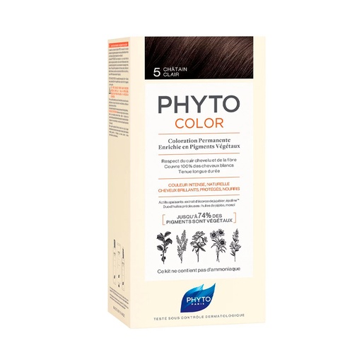 [192860] Phyto Hair Color By Phytocolor 5 Světle hnědá 180g