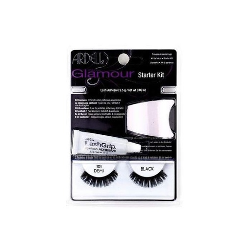 [205746] Ardell Glamour mākslīgās skropstas 101 Demi Black Komplektā 3 produkti
