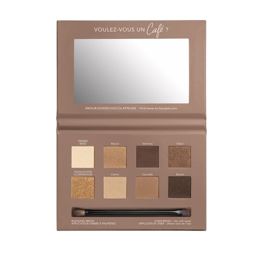 [212443] Bourjois Eye Palette 4 In 1 Eyeshadow 02 Rue De Café Chocolat Nude Edition