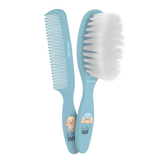 [216280] Beter Baby Brush And Brush Set Blue