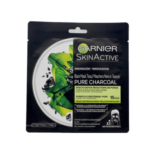 [216903] Garnier SkinActive Black Mask Fabric Pure Charcoal 1 enota