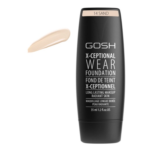 [218054] Gosh X-Ceptional Wear Podkład Long Lasting Makeup 14 Sand 35ml