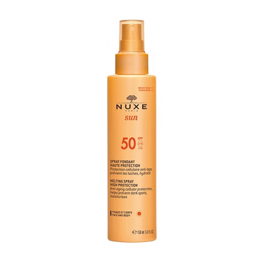 [218095] Nuxe Sun visoko zaščitno talilno pršilo SPF 50 150 ml
