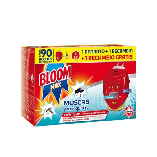 [220057] Bloom Max Mouchy a komáři 1 elektrické zařízení + 2 náplně