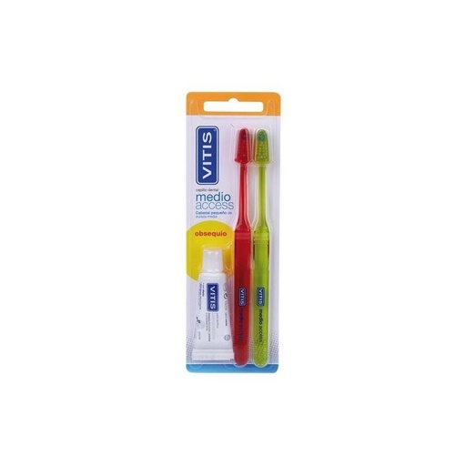 [248303] Cepillo Dental Vitis Access Medio 2 Uds