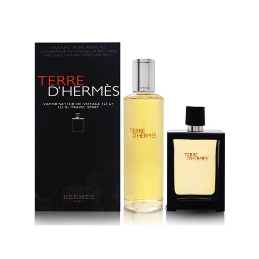 [303861] Terre D'hermes Eau de Parfum, nachfüllbares Spray, 30 ml, Box mit 2 Produkten