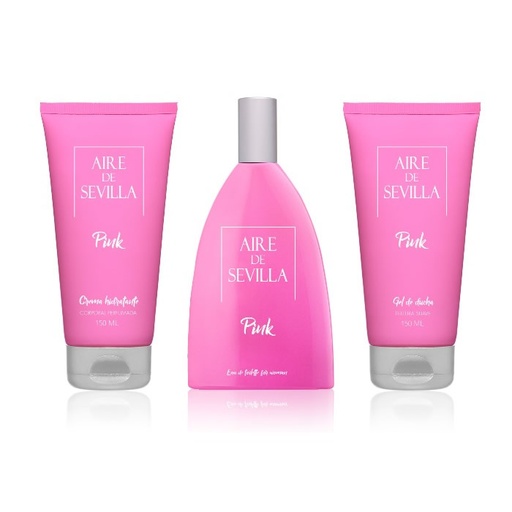 [252587] Aire de Sevilla Pink Eau De Toilette Spray 150ml Box 3 termékek