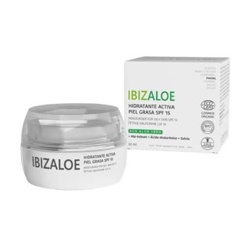 [261881] Ibizaloe Creme Hidratante Ativo Pele Oleosa Spf15 50ml