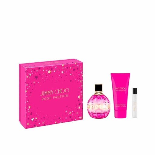 [345993] Jimmy Choo Rose Passion Eau De Parfum Spray 100ml Box 3 Products