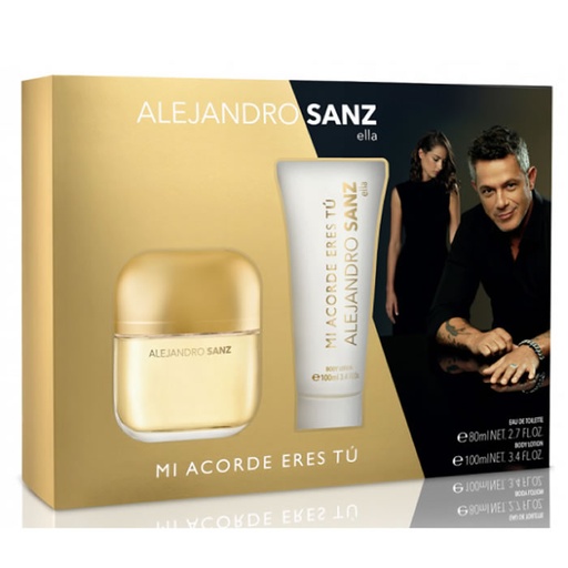 [283356] Alejandro Sanz Mi Acorde Eres Tu toaletní voda s rozprašovačem 100 ml Box 2 produktů