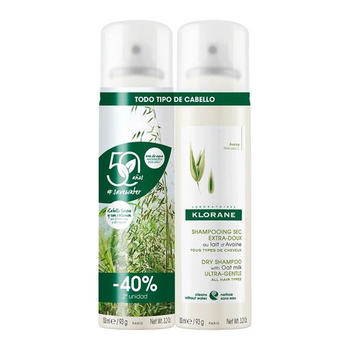 [342380] Klorane suhi šampon z Duplo ovsenim mlekom 2x150 ml