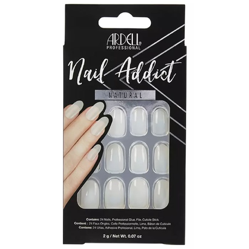 [292618] Натурални овални фалшиви нокти Ardell Nail Addict