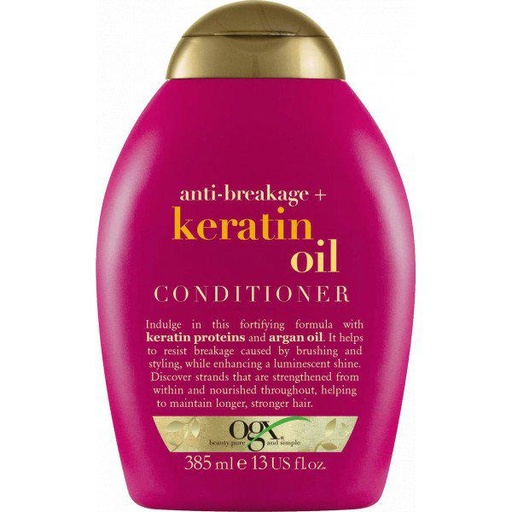 [293543] Ogx Keratin Oil plaukų kondicionierius nuo lūžinėjimo 385ml