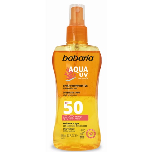 [297755] Babaria Sun krema za sončenje dvofazna SPF50 sprej 200 ml